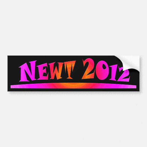 NEWT 2012 BUMPER STICKERS
