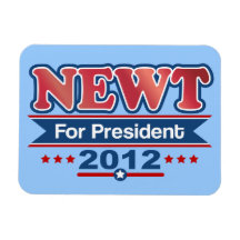 NEWT Gingrich 2012 Rectangular Magnets