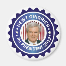 Newt Gingrich 2012 Refrigerator Magnets