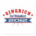 NEWT Gingrich 2012 Square Sticker