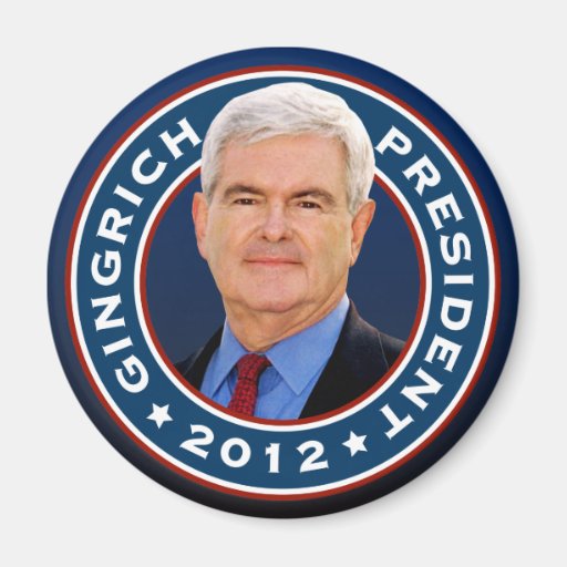 Newt Gingrich Conservative for President Magnet