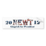 Newt Gingrich for President 2012 Bumpersticker Bumper Sticker
