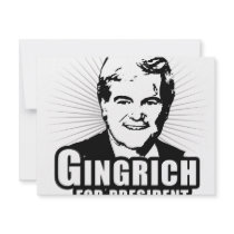 Newt Gingrich for President Custom Invite