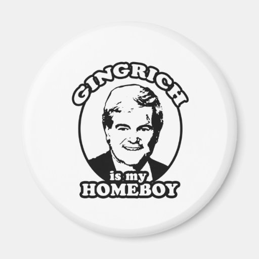 Newt Gingrich is my homeboy Magnet