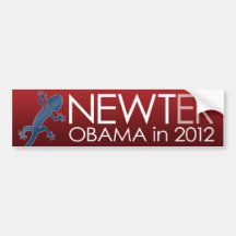 Newt Gingrich - Newter Obama in 2012 Bumper Sticker