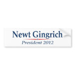 Newt Gingrich President 2012 (v103) bumper stickers