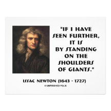 Newton Standing On The Shoulders Of Giants Personalized Letterhead