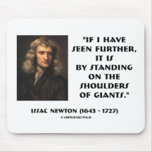 Newton Standing On The Shoulders Of Giants Mousepad