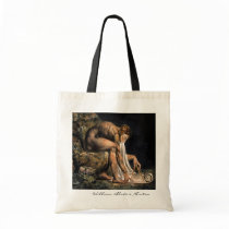 Newton William Blake Masonic Painting Canvas Bags