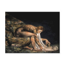 Newton William Blake Masonic Painting Post Card