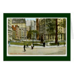 NewYork vintage, photographie de Bowling Green Carte