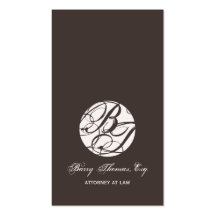 Next Appointment Cards, monogram business cards