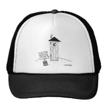 Next Outhouse 22 Miles            Outhouse Cartoon Mesh Hat