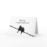 Next To You-My Favourite Place Valentine's Day Greeting Card
