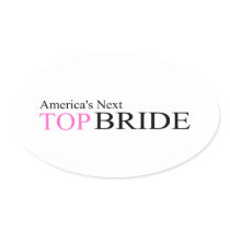 Next Top Bride Oval Stickers