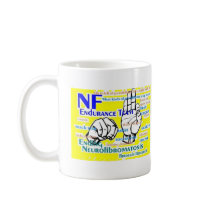 nf endurance team design in yellow coffee mug