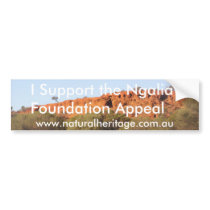 Ngalia Foundation Appeal Bumper Sticker