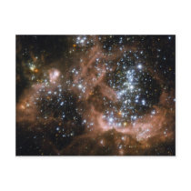NGC 604 Galactic brown star clouds Postcards