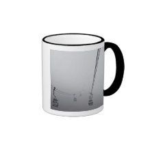 Ngong Ping Cable Car in thick fog Coffee Mugs