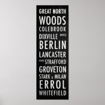 NH Bus Poster - Great North Woods