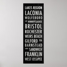 NH Bus Poster - LakesRegion