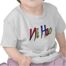 Ni Hao - Chinois pour bonjour t-shirts