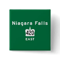 Niagara Falls 420 Pinback Button