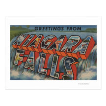 Niagara Falls, New York - Large Letter Scenes 3 Post Card