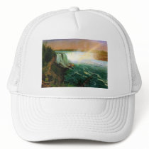 Niagara falls painting art artist Albert Bierstadt Hat