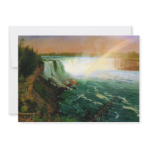 Niagara falls painting art artist Albert Bierstadt Custom Invite