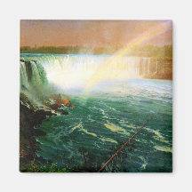 Niagara falls painting art artist Albert Bierstadt Fridge Magnets