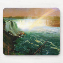 Niagara falls painting art artist Albert Bierstadt Mousepads