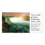 Niagara falls painting art artist Albert Bierstadt Custom Photo Card