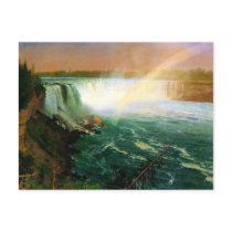 Niagara falls painting art artist Albert Bierstadt Postcards