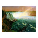Niagara falls painting art artist Albert Bierstadt Postcards