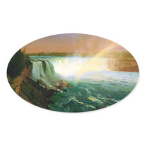 Niagara falls painting art artist Albert Bierstadt Sticker