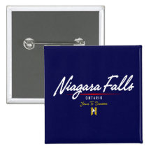 Niagara Falls Script Pin