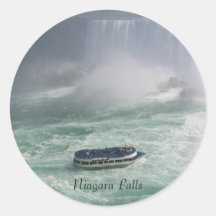Niagara Falls Tour Round Sticker