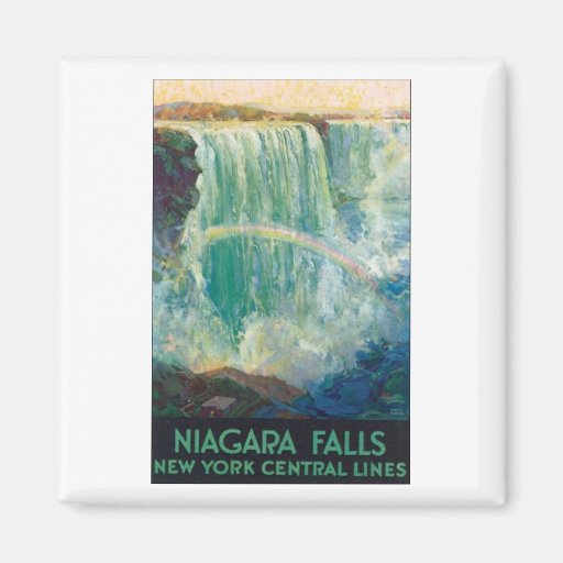 Niagara Falls Vintage Travel Poster Fridge Magnet