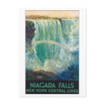 Niagara Falls Vintage Travel Poster Postcard