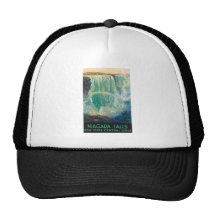 Niagara Falls Vintage Travel Poster Trucker Hat