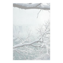 Niagara Falls winter, Ontario, Canada Stationery Design