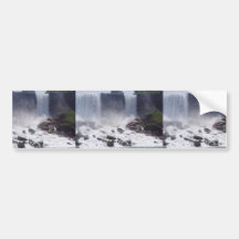 Niagra Falls And View Of American Side From Canada Bumper Stickers