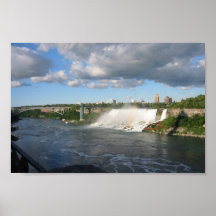 Niagra Falls And View Of American Side From Canada Print