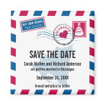 Nicaragua Air Mail Wedding Save the Date magnets