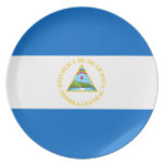 Nicaragua Flag Dinner Plate