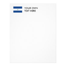 Nicaragua Flag Letterhead