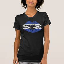 Nicaragua Lips tshirt design for women.
