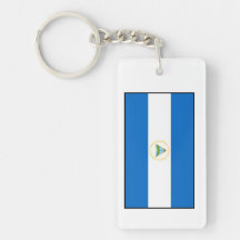Nicaragua – Nicaraguan Flag Rectangle Acrylic Key Chains
