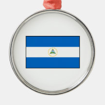 Nicaragua – Nicaraguan Flag Christmas Tree Ornament